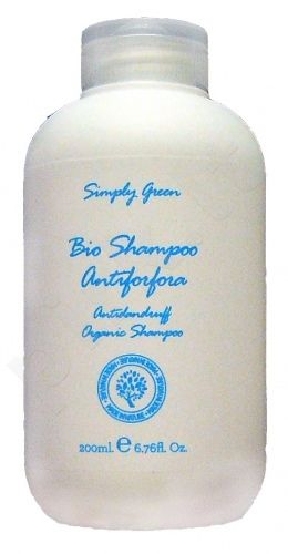 SIMPLY GREEN Bio Shampoo  Antiforfora, Bio  Šampūnas nuo pleiskanų su dedešvos vandeniu ir organinėmis dilgėlėmis, 200 ml