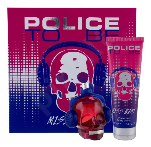 Police Miss Beat, To Be, rinkinys kvapusis vanduo moterims, (EDP 75 ml + kūno losjonas 100 ml)