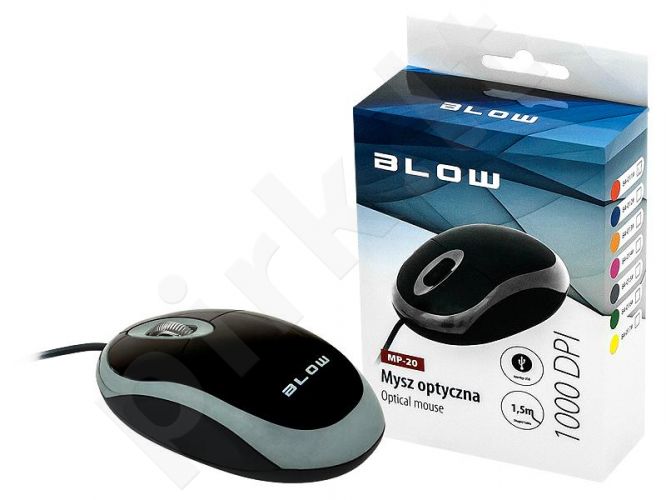 BLOW Optical mouse MP-20 USB grey