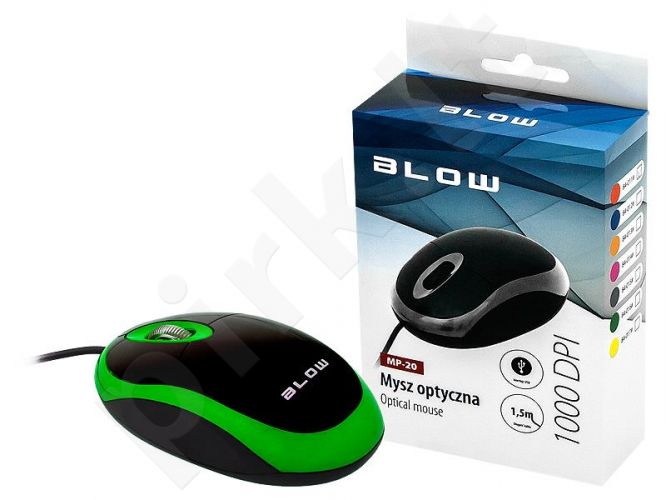 BLOW Optical mouse MP-20 USB green