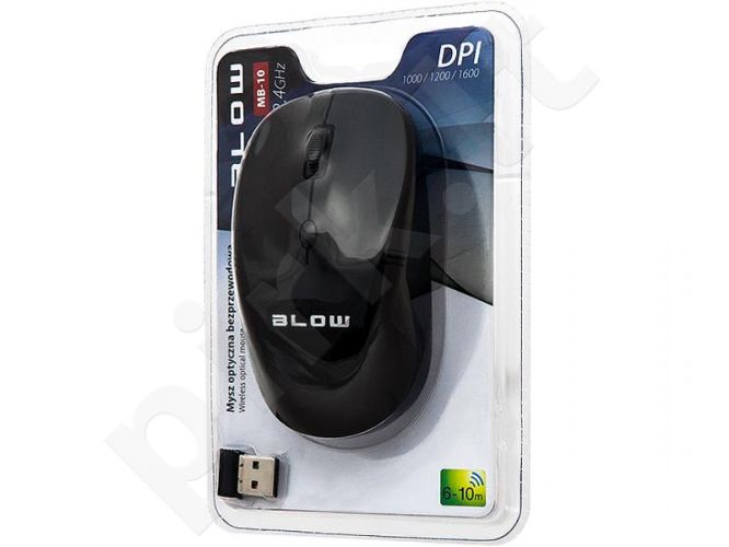 BLOW Optical Wireless Mouse MP-10 USB black