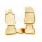 Guminiai kilimėliai 3D MERCEDES-BENZ C-Class W204 2007-2014, 4 pcs. /L46039B /beige