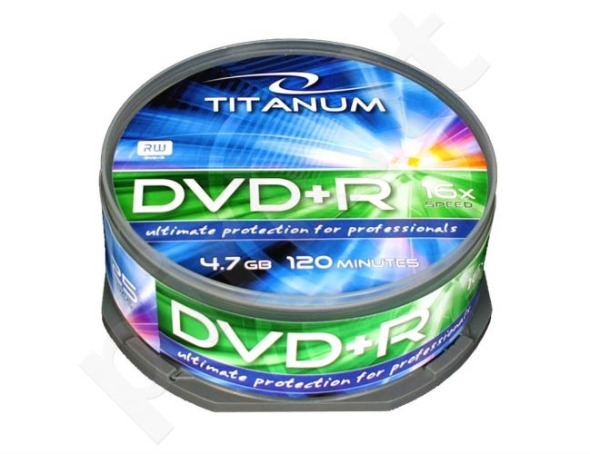 DVD+R TITANUM [ cake box 25 | 4.7GB | 16x ]