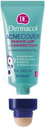 Dermacol Acnecover, Make-Up & Corrector, makiažo pagrindas moterims, 30ml, (1)