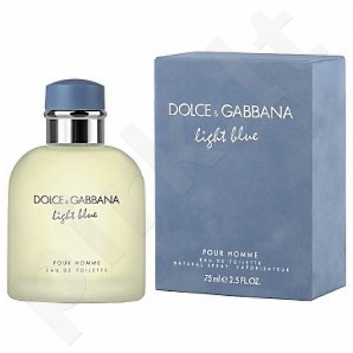 Dolce&Gabbana Light Blue Pour Homme, tualetinis vanduo vyrams, 75ml