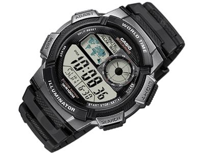 Casio Collection AE-1000W-1AVEF vyriškas laikrodis-chronometras