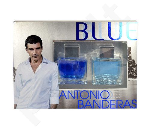 Antonio Banderas Blue Seduction For Men, rinkinys tualetinis vanduo vyrams, (EDT 100ml + 100ml losjonas po skutimosi)