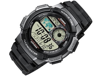 Casio Collection AE-1000W-1BVEF vyriškas laikrodis-chronometras
