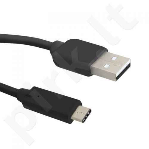 Qoltec Cable USB 3.1 type C male | USB 2.0 A male | 1m