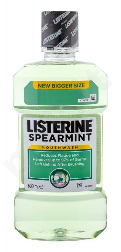 Listerine Mouthwash, Spearmint, burnos skalavimo skytis moterims ir vyrams, 600ml