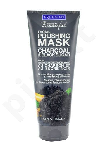 Freeman Facial Polishing Mask, Charcoal & Black Sugar, veido kaukė moterims, 150ml