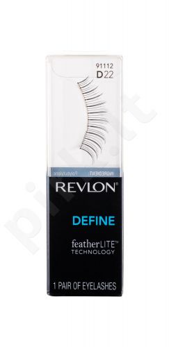 Revlon Define, featherLITE Technology D22, dirbtinės blakstienos moterims, 1pc