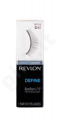 Revlon Define, featherLITE Technology D40, dirbtinės blakstienos moterims, 1pc