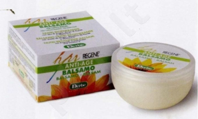 BALSAMO NUTRI-RIGENERANTE Stabdantis plaukų senėjimo procesą maitinamasis ir atstatomasis balzamas su argano aliejumi, taukmedžio sviestu, vitaminu E, 200 ml