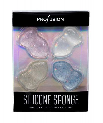 Profusion Silicone, Make-up Sponges, rinkinys aplikatorius moterims, (Silicone Sponge 4 pcs)