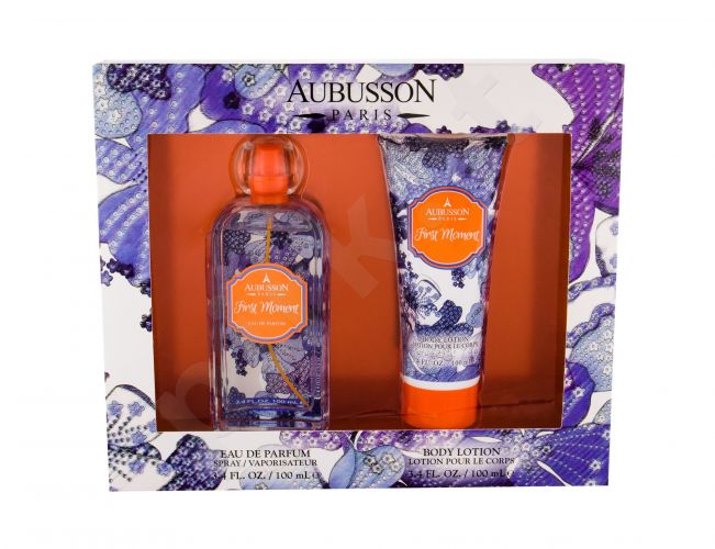 Aubusson First Moment, rinkinys kvapusis vanduo moterims, (EDP 100 ml + kūno losjonas 100 ml)