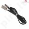 Maclean MCTV-833B Cable  USB AM micro flat tangle-free 1m black metal