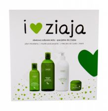 Ziaja Natural Olive, rinkinys dušo želė moterims, (dušo želė 500 ml + kūno losjonas 400 ml + dieninis kremas 50 ml + Micelar Water 200 ml)