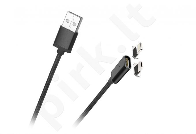 Magnetic USB cable Kruger&Matz (micro, lightning plug)