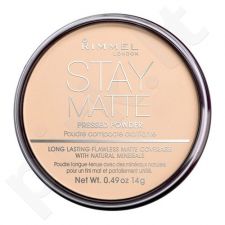 Rimmel London Stay Matte, kompaktinė pudra moterims, 14g, (006 Warm Beige)