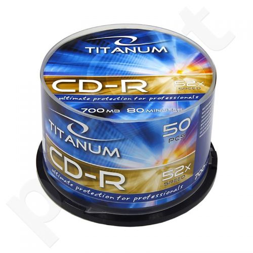 CD-R TITANUM [ cake box 50 | 700MB | 52x ]