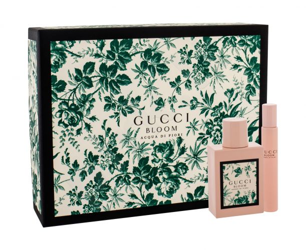 Gucci Acqua di Fiori, Bloom, rinkinys tualetinis vanduo moterims, (EDT 50 ml + EDT 7,4 ml)