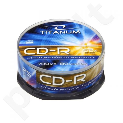 CD-R TITANUM [ cake box 25 | 700MB | 52x ]