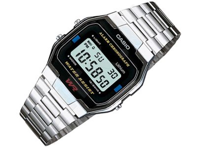 Casio Retro Collection A163WA-1QES vyriškas laikrodis-chronometras