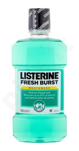 Listerine Mouthwash, Fresh Burst, burnos skalavimo skytis moterims ir vyrams, 500ml