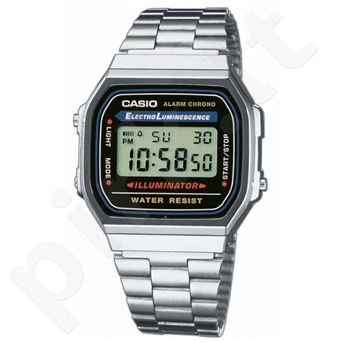 Casio Retro Collection A168WA-1YES vyriškas laikrodis-chronometras