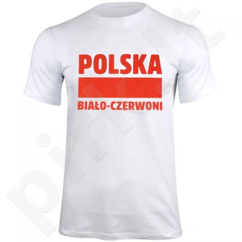 Marškinėliai Polska Biało-Czerwoni baltas  S337909