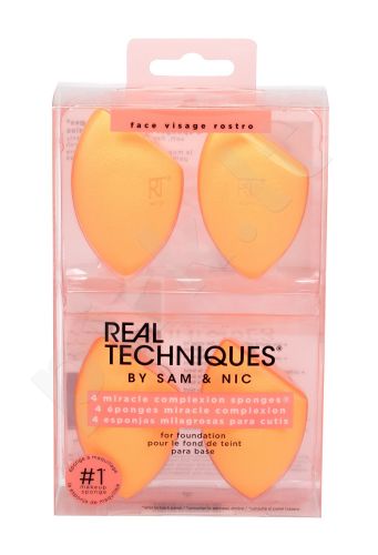 Real Techniques Sponges, Miracle Complexion, aplikatorius moterims, 4pc