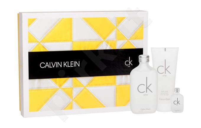 Calvin Klein CK One, rinkinys tualetinis vanduo moterims ir vyrams, (EDT 100 ml + EDT 10 ml + dušo želė 100 ml)