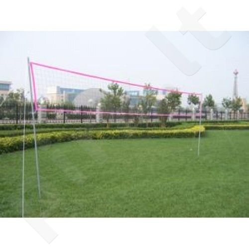 Tinklinio ir badmintono tinklas su stovu, 400 x 240 cm