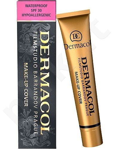 Dermacol Make-Up Cover, SPF30, makiažo pagrindas moterims, 30g, (214)