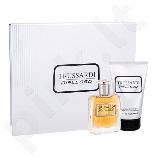 Trussardi Riflesso, rinkinys tualetinis vanduo vyrams, (EDT 50 ml + dušo želė 100 ml)