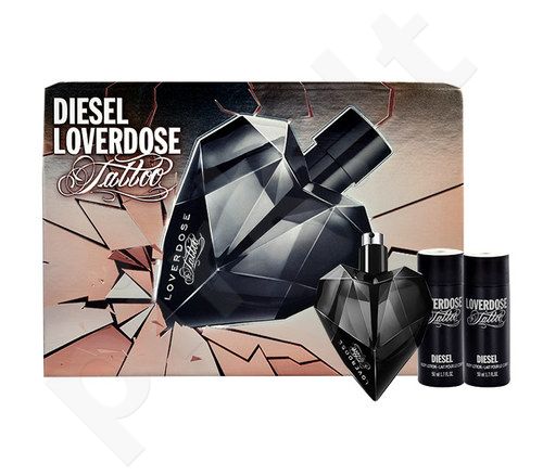 Diesel Loverdose Tattoo rinkinys moterims, (EDP 30ml + 2x50ml kūno losjonas)