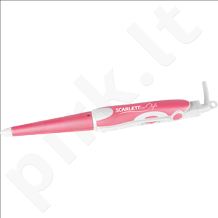 Scarlett SC-HS60598 Hair crimper, Ceramic plates, 45W, Overheat protection, Pink/White