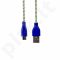 ART cable USB 2.0 Am/micro USBm blue-yellow braid 2m oem