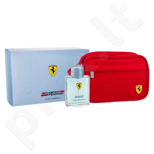 Ferrari Scuderia Ferrari Light Essence, rinkinys tualetinis vanduo vyrams, (EDT 125 ml + kosmetika krepšys)