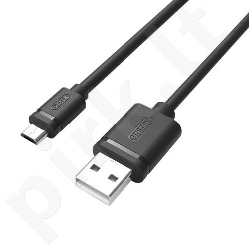 Unitek kabelis USB 2.0; microUSB-USB, 1,0m,  Y-C451GBK