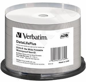 DVD-R Verbatim [ spindle 50 | 4.7GB | 16x | wide glossy ]