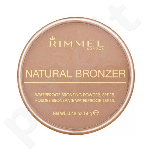Rimmel London Natural Bronzer, bronzantas moterims, 14g, (022 Sun Bronze)