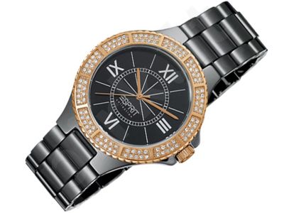 Esprit EL101322F09 Pure Black moteriškas laikrodis
