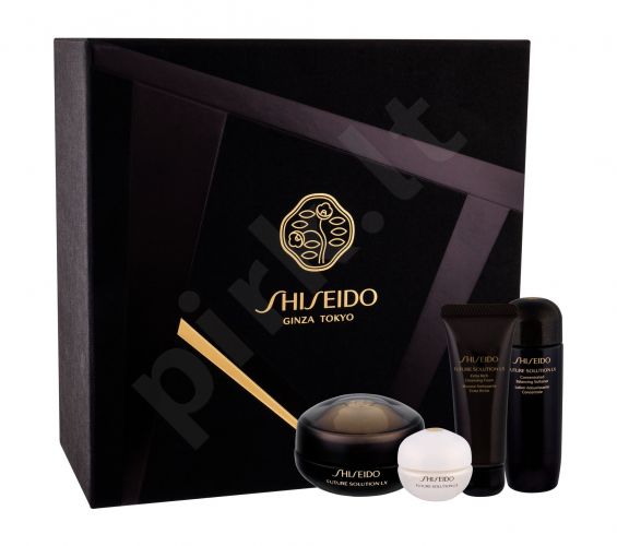 Shiseido Eye And Lip Regenerating Cream, Future Solution LX, rinkinys paakių kremas moterims, (paakių kremas 17 ml + Cleaning Foam 15 ml + Cleaning Facial Water25 ml + Total Protective kremas SPF20 6 ml)
