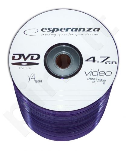 DVD-RW ESPERANZA [ spindle 100 | 4.7GB | 4x ]