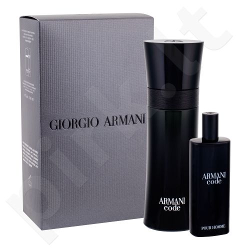 Giorgio Armani Armani Code Pour Homme, rinkinys tualetinis vanduo vyrams, (EDT 75 ml + EDT 15 ml)