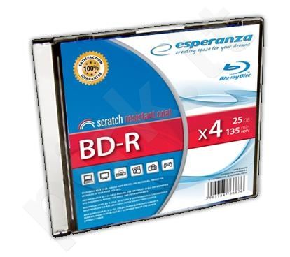 BluRay BD-R ESPERANZA [ slim jewel case | 25GB | 4x ]