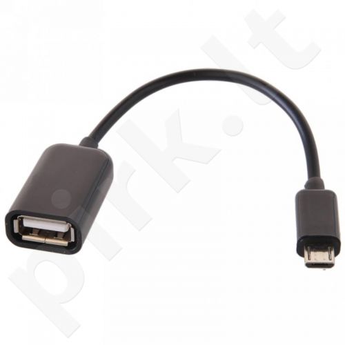 ADAPTER microUSB-USB OTG ''GT'' CABLE black