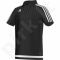 Marškinėliai futbolui polo Adidas Tiro 15 Junior S22446